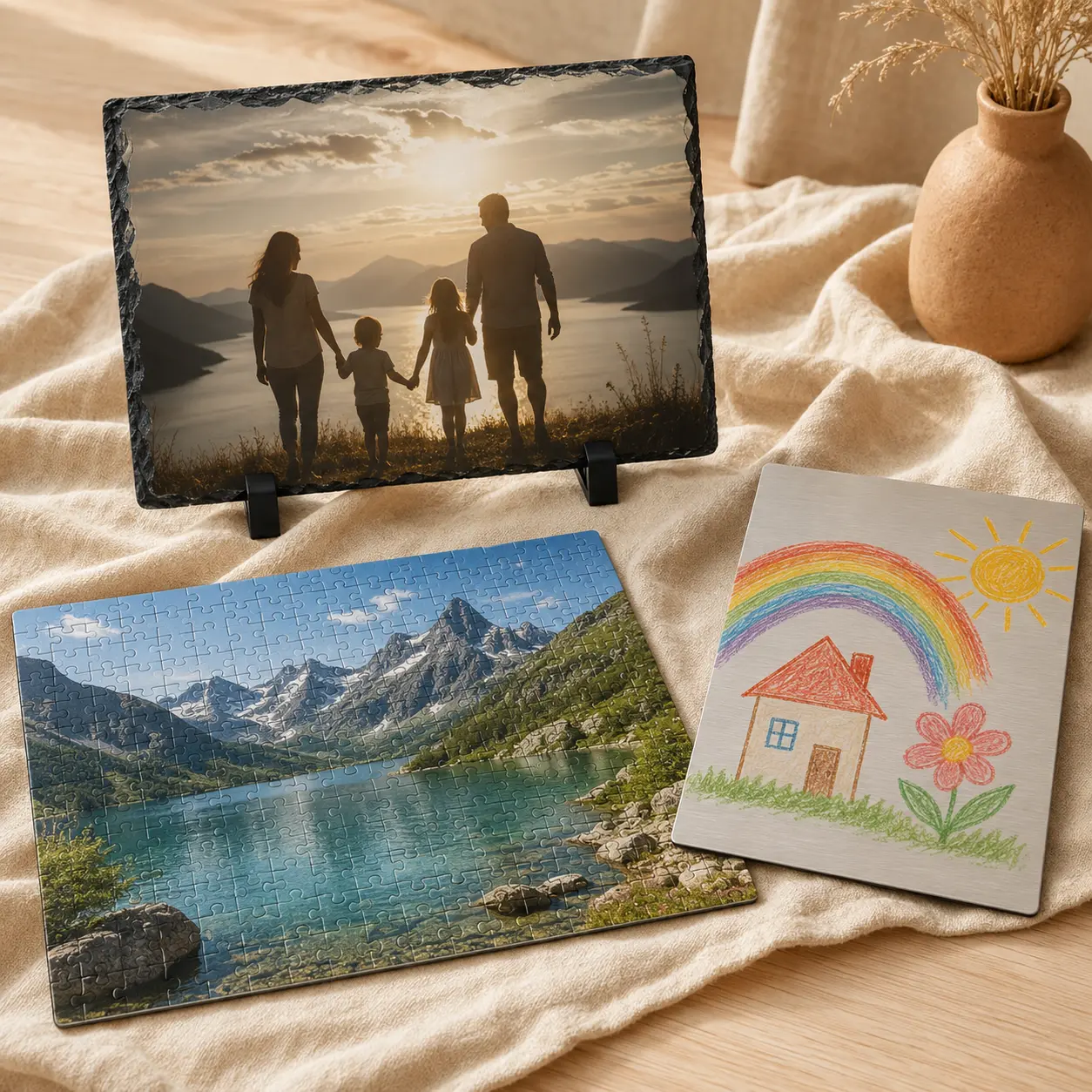 Dessous de verre et cadeaux photo personnalisés