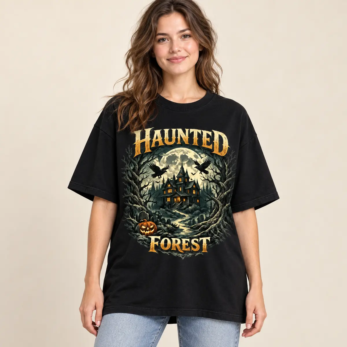Haunted Forest · aperçu porté sur mannequin humain