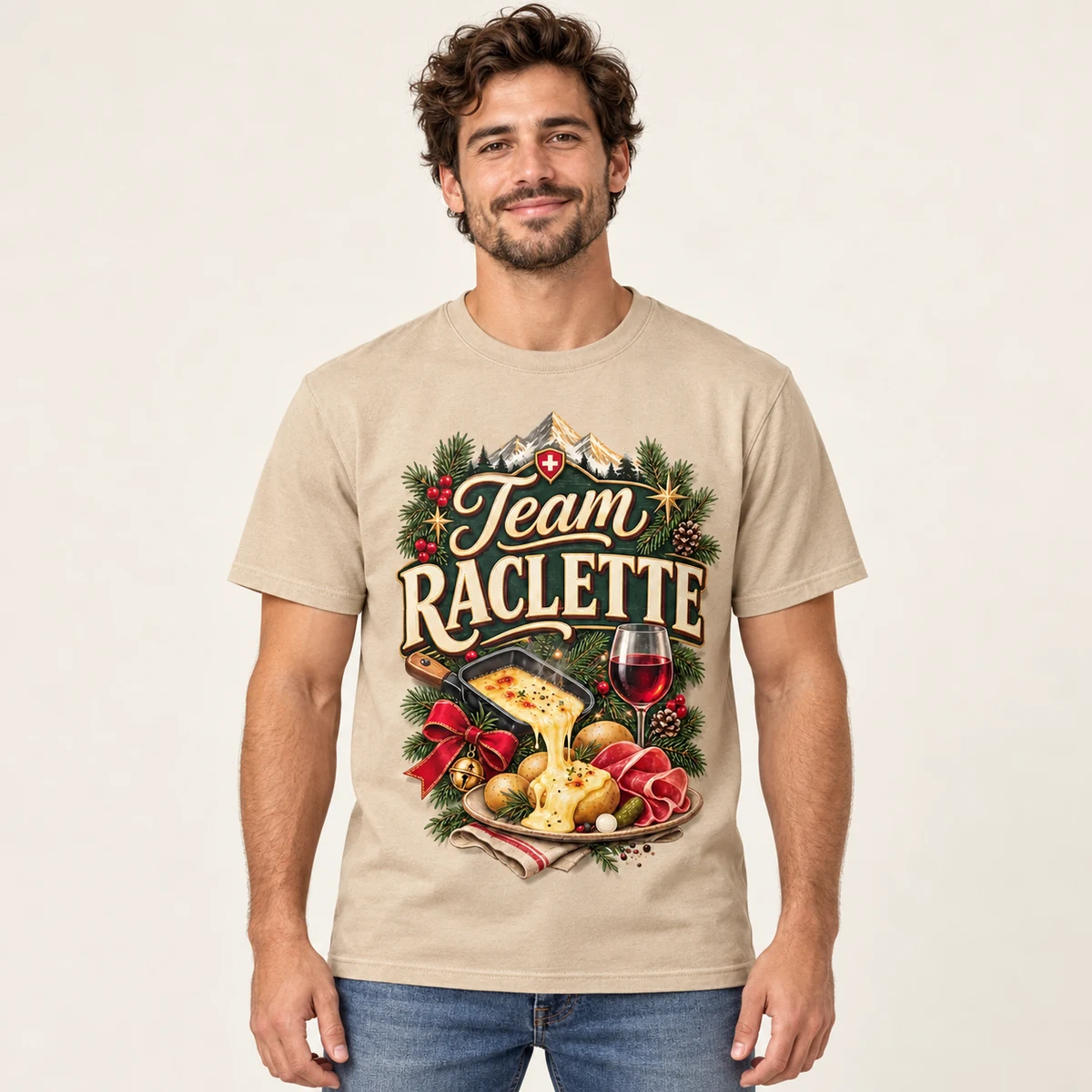 Team Raclette · aperçu porté sur mannequin humain